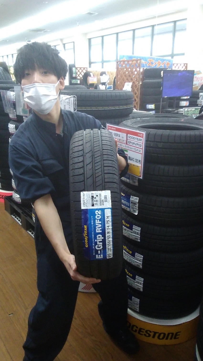 タントにおすすめ！！グッドイヤー RVF02 155/65R14｜タイヤ市場宇都宮